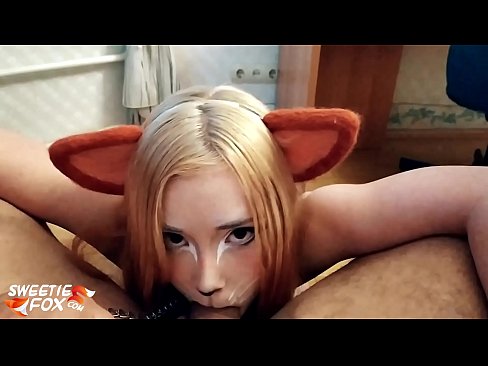 ❤️ Kitsune gbe dick ati pẹlu ni ẹnu rẹ ❤️❌ Fidio furo ️❤